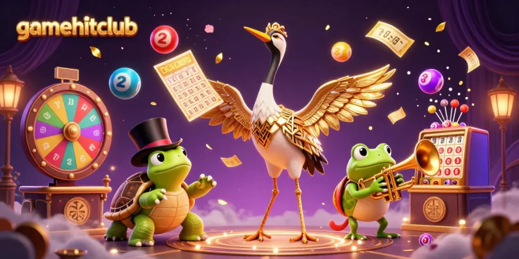 Experience thrilling gameplay at gamehitclub with vibrant lottery and gambling elements in a lively 1920s setting.
